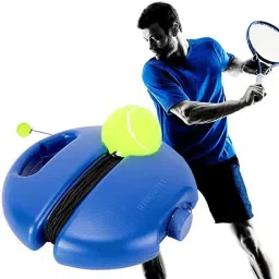 Solo Tennis Trainer Rope With Ball For Womens, Mens & Kids Blue Color Tennis Kit-image-66