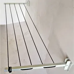 Steel Wall Cloth Dryer Stand 5T-WHITE-WALL-MOUNT-B005-28