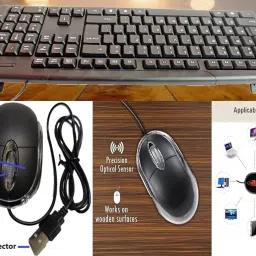 ANJO Keyboard-LED Mouse-Pad-3.0 USB Hub-Cleaner-OTG M&C Type 2in1-Ext Cable 1.5m-LED Combo Set image 2