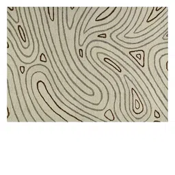 saraswatii global Brown & Cream Geometric Printed Hand Tufted Rectangular Carpet image 2