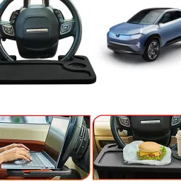 ST35-Multifunctional Car Laptop Food Steering Wheel Tray Drink Holder Desk Cup Holder Tray Table-image-40