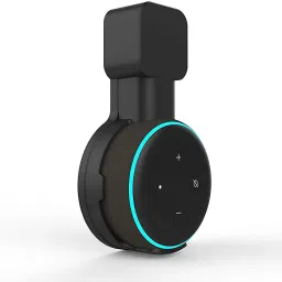 ZITRONIX Wall Mount Alexa Holder Echo Dot 3 Cord Organizer Black Speaker Mount-17