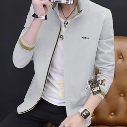 Men Solid Casual Jacket-image-52