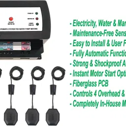 Me-TECH INNOVATIONS MOHALI Water Level Controller for 4 Overhead & 1 Reservoir Tank (Model: M-3000 (4+1) Wired Sensor Security System image 2
