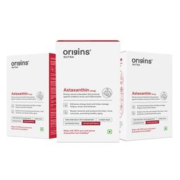 Origins Nutra Astaxanthin 4mg (Pack of 3),  28 softgels -0