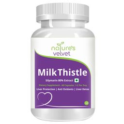 Natures Velvet Milk Thistle Extract,  60 capsules -image-64