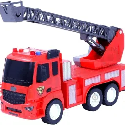 Fire Friction Powered Rescue Lift Pull Back Push and Go Light with Sound Vehicle-17