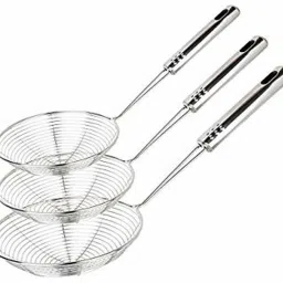 Stainless Steel Puri Strainer Jhara Deep Frying Basket-picture-10