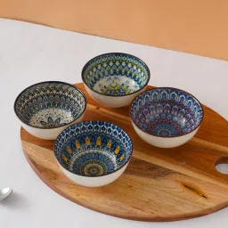Porcelain Serving Bowl Moroccan Pattern-image-23