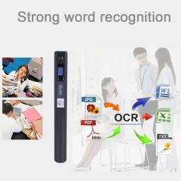 microware A4 Document Scanner Handheld for Photo, Receipt, Books, JPG/PDF Format Selection Corded & Cordless Portable Scanner image 4