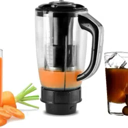 rotomix Black Plastic Juicer Jar with Filter 1250 ml TARot Mixer Juicer Jar image 5