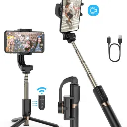 R ROSEUM 1 axis Camera & Mobile Tripod and Selfie Stick with Mobile Clip Holder Single Gimbal for Mobile, Camera-picture-31