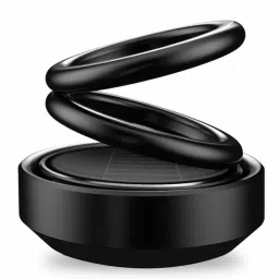 Solar Energy Rotating Car Perfume with Long Lasting French Organic Fragrance(Black) Air Purifier-image-13