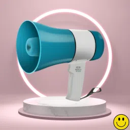Handheld Megaphone with Siren, Microphone & Rechargeable for Outdoor EventsB88 Megaphone Portable Megaphone Siren Loudspeaker Function &Long Battery BackupI88 Outdoor PA System-46