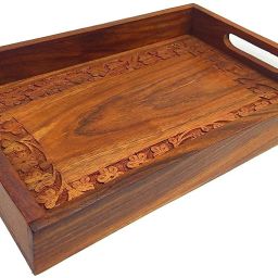 Rosewood Sheesham Handmade & Handcrafted Wooden Serving Tray Tray-16