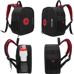 AdventIQ DSLR/SLR Camera Lens Shoulder Printed Backpack-(BNP 0197P-Camera Shutter)-Red ClrCamera Bag image 2