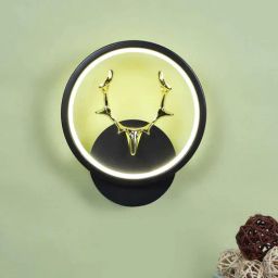 decorativeray Horned Black & Gold LED Novelty Wall Light-picture-17