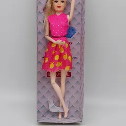 Plastic Fashion Long Hair Doll with Movable Joints Doll for Kids(multicolor)-image-1