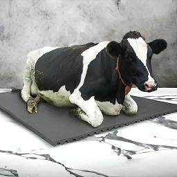 Animal Feeding Waterproof Rubber mat BPA Free for Cow, Buffalo, BLACK Cow, Dog, Guinea Pig, Hamster, Miniature Pig Pet Mat-image-93