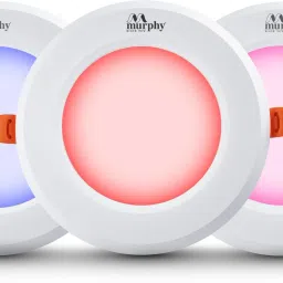LED 7W VIVO 3IN 1 COLOR CHANGING CONCEALED BOX DOWN LIGHT ((R/BL/P, Pack of 6) Recessed Ceiling Lamp-16