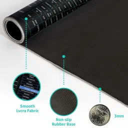 SKYBUCKET Shortcut Mouse Pad, Quick Key Super Large Anti-Slip Keyboard Pad with Office Mousepad image 4