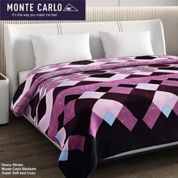 monte carlo Checkered Double Mink Blanket for Heavy Winter-picture-19