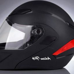 Flip-Up, ABS Material, ISI Certified Unisex PC visor and Anti Odour Cloth (NN-1) Motorbike Helmet-image-62