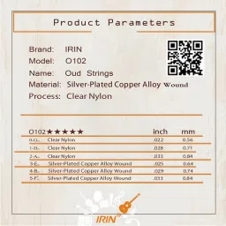 vinayakart Acoustic Guitar OUD Strings Set (G/0 -D/1 -A/2 -E/3 -B/4 -F/5) Guitar String image 5