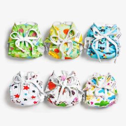 Dry Feel Langot - Organic Cotton Nappy- Assorted Prints (6-9 Months, Pack of 6)-image-40
