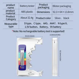 elephantboat Battery Tester, Universal Digital Battery Checker Digital Battery Tester image 4