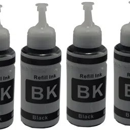 wetech L210 ( 664 ) Set Compatible Ink Cartridge for For Epson L210 Black Ink Bottle Pack of 4 Printer L100, L110, L130, L200, L210, L220, L300, L310, L350, L355, L360 , L361, L365, L380, L385, L455, L485, L550, L555, L565, L1300 Multi Color Ink Cartridge Black Ink Cartridge-8