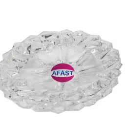 1st Time Combo Of 2 Beer Glass And 1 Snack Plate, Transparent, Glass, Pack Of 3 -A46 Glass Tray Set-image-27