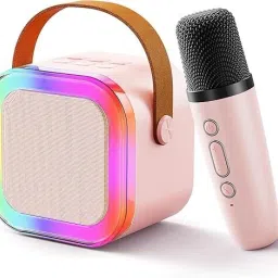 Wireless Bluetooth Speaker with Mic | RGB Lights | Portable & Rechargeable |-10