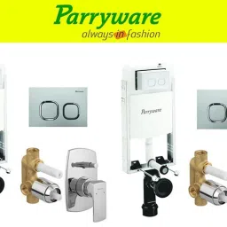 Half Frame Concealed Cistern, with divater body upper Euclid set of 2 pic 251 Dual Flush Tank-15