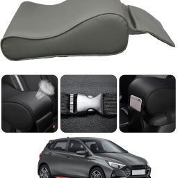 Universal Grey Arm Pain Releif Armrest/Handrest With Phone Holder For Car-143 Car Armrest Cover-image-91
