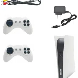 Clubics GS5 PLAYSTATION WITH 620 INBUILT CLASSIC GAMES WITH 2 WIREless REMOTE 1 GB with 620-17