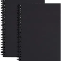 2pcs Blank Journal Notebook Unlined Spiral Notebook, A5 Soft Cover Sketch Book A5 Notebook Blank 100 Pages-image-8