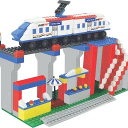 radhey preet Metro Station Building Blocks Toy Set For Kids Whose Ages Above 4 Years image 2