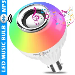 Make Ur Wish LED Light Bluetooth Colourful Music Player With Remote Control Smart Bulb-image-4