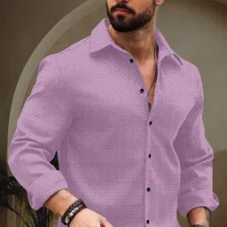Men Regular Fit Self Design Casual Shirt-image-16