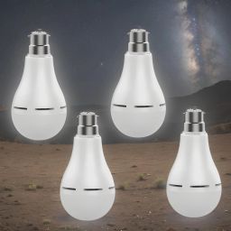 Inverter Bulb 9W LED 1200mAh battery 4 hrs emergency light Pack of 3 bulbQQ114 4 hrs Bulb Emergency Light-19
