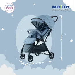 look mama Baby Stroller, Traveling Strollers, Easy Auto Folding Mechanism with canopy Stroller image 2