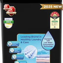 8 kg 5 Star with 10 Wash Program and Detergent Dispenser, Child Lock with Magic Filter Fully Automatic Top Load Black-15