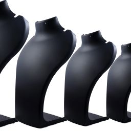 Jewellery Necklace Display Stand 6-8-11-13-15 Inch Combo (Pack of 5) Black Jewellery Organizer-image-81
