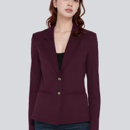 rocksy Women Solid Single Breasted Casual Blazer-picture-28