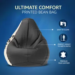 star XXXL Don't Duck With Me Printed Bean Bag Filled With Beans Teardrop Bean Bag With Bean Filling image 3