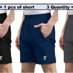 Solid Men Multicolor Regular Shorts-picture-8