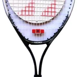 Lawn Tennis Racquet one Piece with Outer Cover Bag Black, White Strung Tennis Racquet-image-50