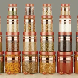 Plastic Grocery Container- 1200 ml, 650 ml, 350 ml, 250 ml-12