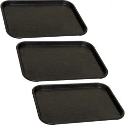 Plastic Serving Trays Set Rectangular Serving Platter pack Of 3 Tray-image-39